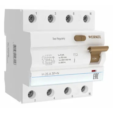 Устройство защитного отключения 3P Werkel Устройства защитного отключения W914P256 от ImperiumLoft