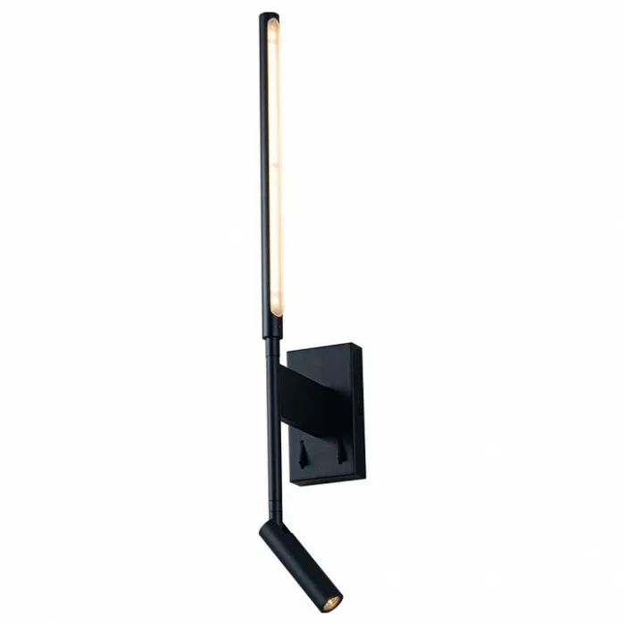 Бра с подсветкой Loft it Stick 3 10012/6+3BK Цвет плафонов белый Цвет арматуры черный от ImperiumLoft