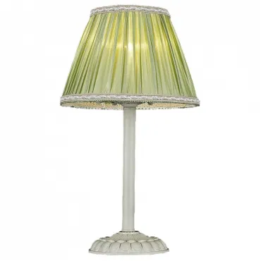 Настольная лампа декоративная Maytoni Olivia ARM325-00-W Цвет арматуры кремовый Цвет плафонов зеленый