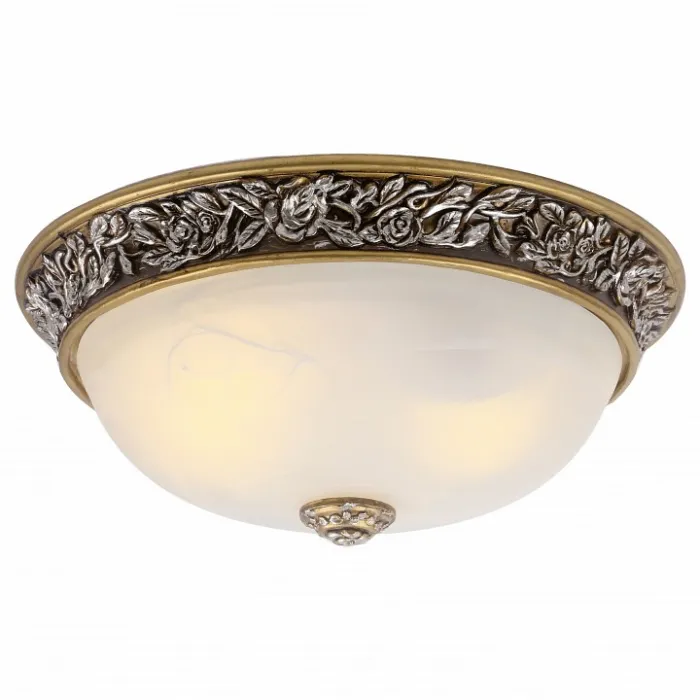 Накладной светильник Arte Lamp Torta A7142PL-2SB Цвет арматуры серебро Цвет плафонов белый от ImperiumLoft