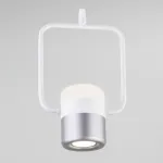 Подвесной светильник Eurosvet Oskar 50165/1 LED белый/серебро Цвет арматуры белый Цвет плафонов серебро от ImperiumLoft