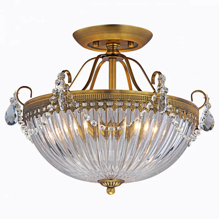 Светильник на штанге Arte Lamp Schelenberg A4410PL-3SR Цвет арматуры латунь Цвет плафонов прозрачный от ImperiumLoft