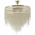 Люстра на штанге Dio D’Arte Ferrara Ferrara E 1.3.50.200 G Цвет плафонов прозрачный Цвет арматуры золото от ImperiumLoft