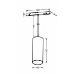 Подвесной светильник Maytoni Focus LED TR041-2-12W4K-B от ImperiumLoft