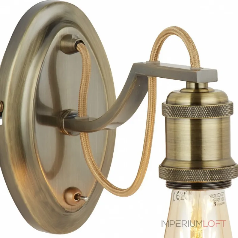 Бра Arte Lamp A2985AP-1AB Цвет арматуры бронза Цвет плафонов белый