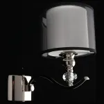 Бра Aployt Floret APL.703.11.01 Цвет арматуры хром Цвет плафонов черно-белый