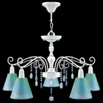 Подвесная люстра Lamp4You Provence 20 E4-05-WM-LMP-O-18-CRL-E4-05-GB-DN Цвет плафонов голубой от ImperiumLoft