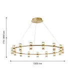 Подвесная люстра Favourite Ampullen 4323-15P от ImperiumLoft