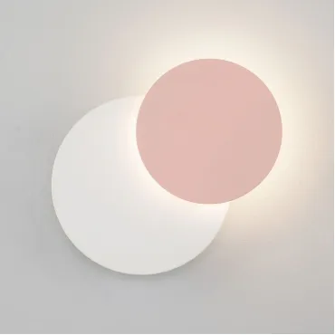 Накладной светильник Eurosvet Figure 40135/1 белый/розовый 6W Цвет плафонов розовый Цвет арматуры белый