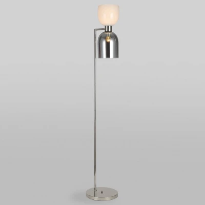 Напольный светильник со стеклянными плафонами 01085/2 никель