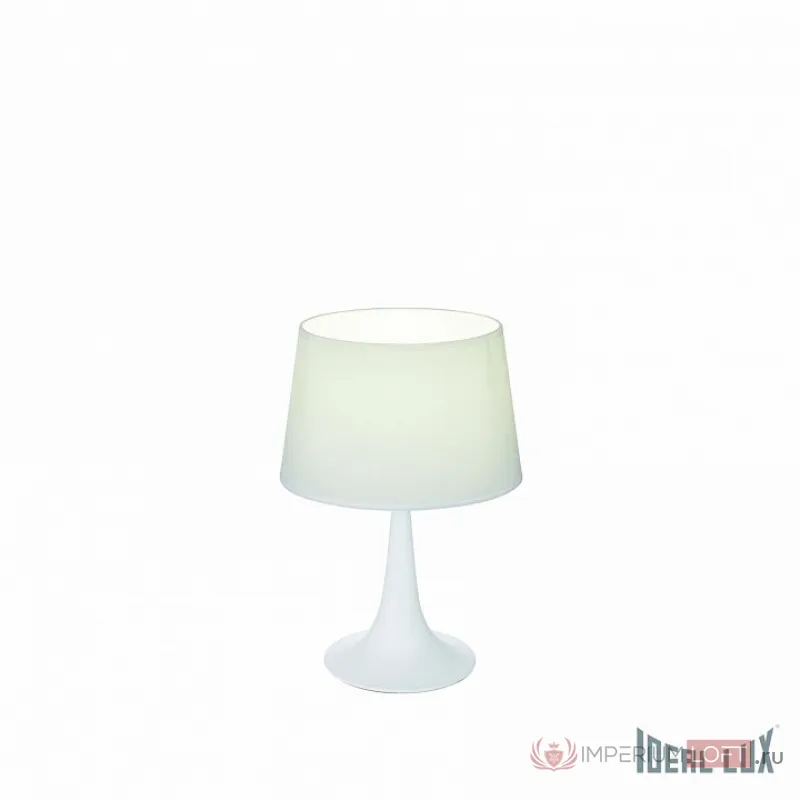Настольная лампа декоративная Ideal Lux London LONDON TL1 SMALL BIANCO Цвет арматуры белый от ImperiumLoft