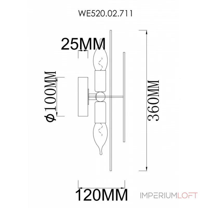 Бра Wertmark Palma WE520.02.711