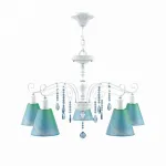 Подвесная люстра Lamp4You Provence 20 E4-05-WM-LMP-O-18-CRL-E4-05-GB-DN Цвет плафонов голубой от ImperiumLoft