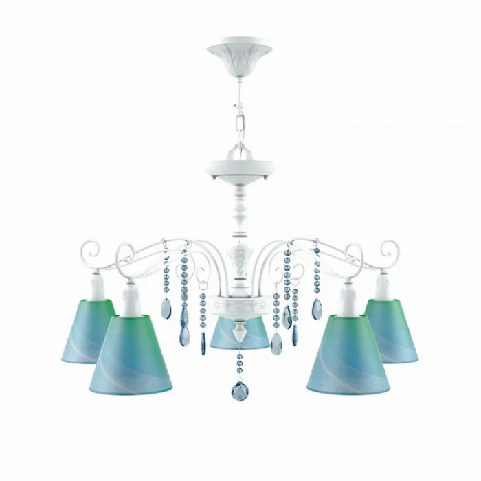 Подвесная люстра Lamp4You Provence 20 E4-05-WM-LMP-O-18-CRL-E4-05-GB-DN Цвет плафонов голубой от ImperiumLoft