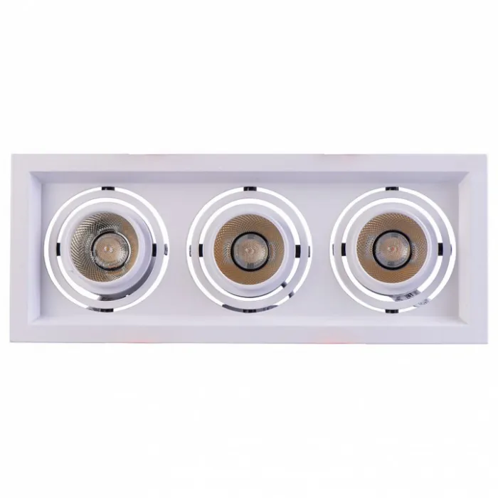 Встраиваемый светильник MW-Light Круз 637016303 Цвет арматуры белый Цвет плафонов кремовый от ImperiumLoft