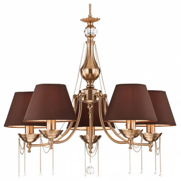 Подвесная люстра Maytoni Chester RC0100-PL-05-R Цвет арматуры бронза Цвет плафонов коричневый от ImperiumLoft
