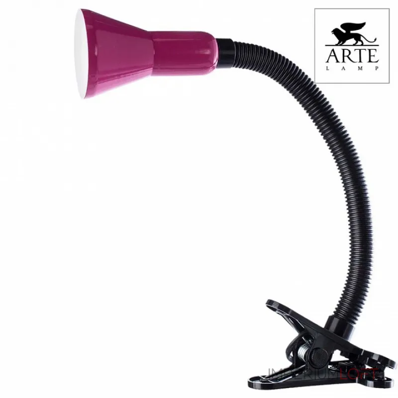 Настольная лампа офисная Arte Lamp Cord A1210LT-1MG Цвет арматуры черный Цвет плафонов фиолетовый от ImperiumLoft Настольная лампа офисная Arte Lamp Cord A1210LT-1MG Цвет арматуры черный Цвет плафонов фиолетовый от ImperiumLoft