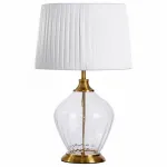 Настольная лампа декоративная Arte Lamp Baymont A5059LT-1PB Цвет плафонов белый Цвет арматуры медь