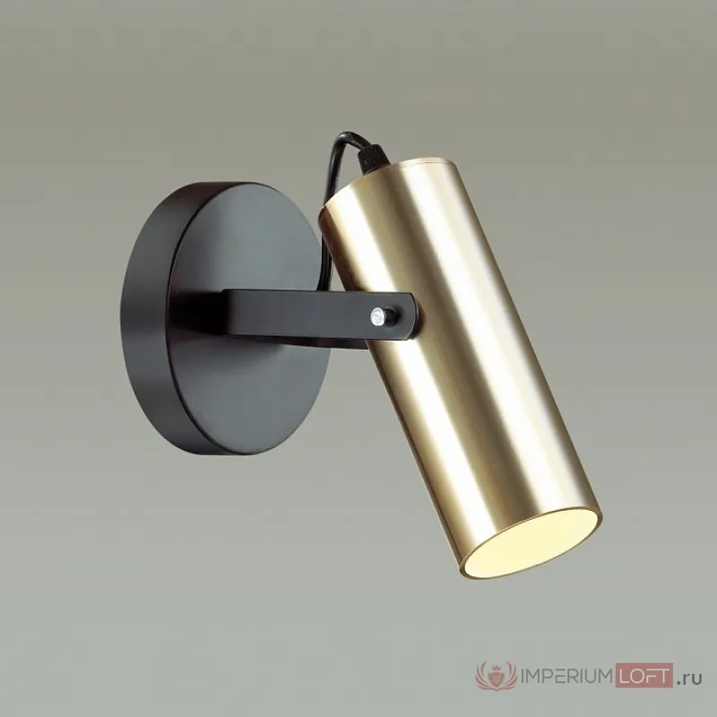 Бра Lumion Claire 3714/1W Цвет плафонов золото Цвет арматуры черный от ImperiumLoft
