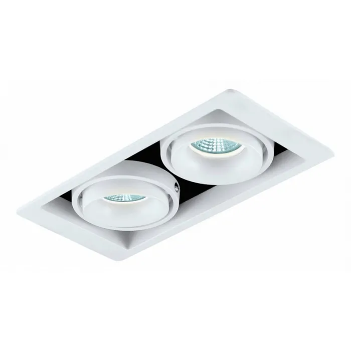 Встраиваемый светильник Donolux DL18615 DL18615/02WW-SQ White/Black от ImperiumLoft