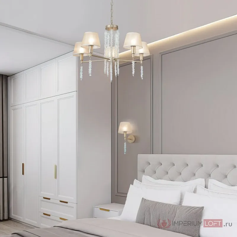 Бра Eurosvet Charuel 60148/1 матовое золото от ImperiumLoft