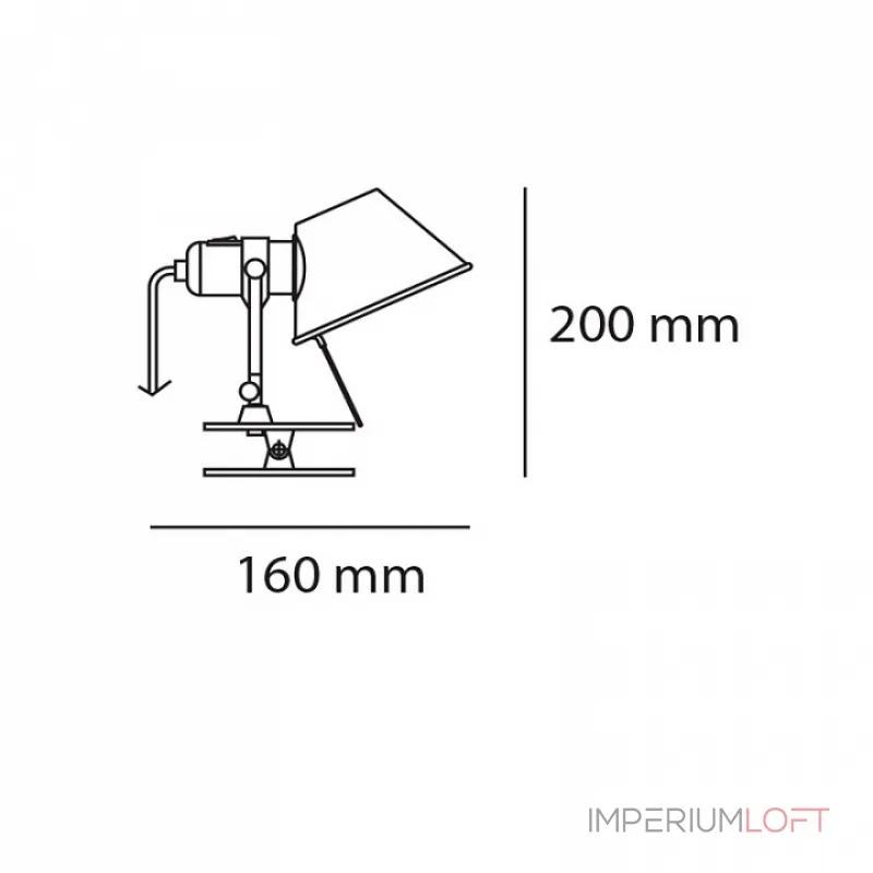 Настольная лампа офисная Artemide A010880