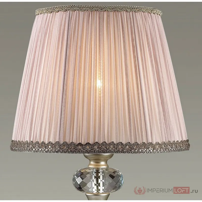 Настольная лампа декоративная Odeon Light Aurelia 3390/1T Цвет плафонов коричневый Цвет арматуры серебро от ImperiumLoft