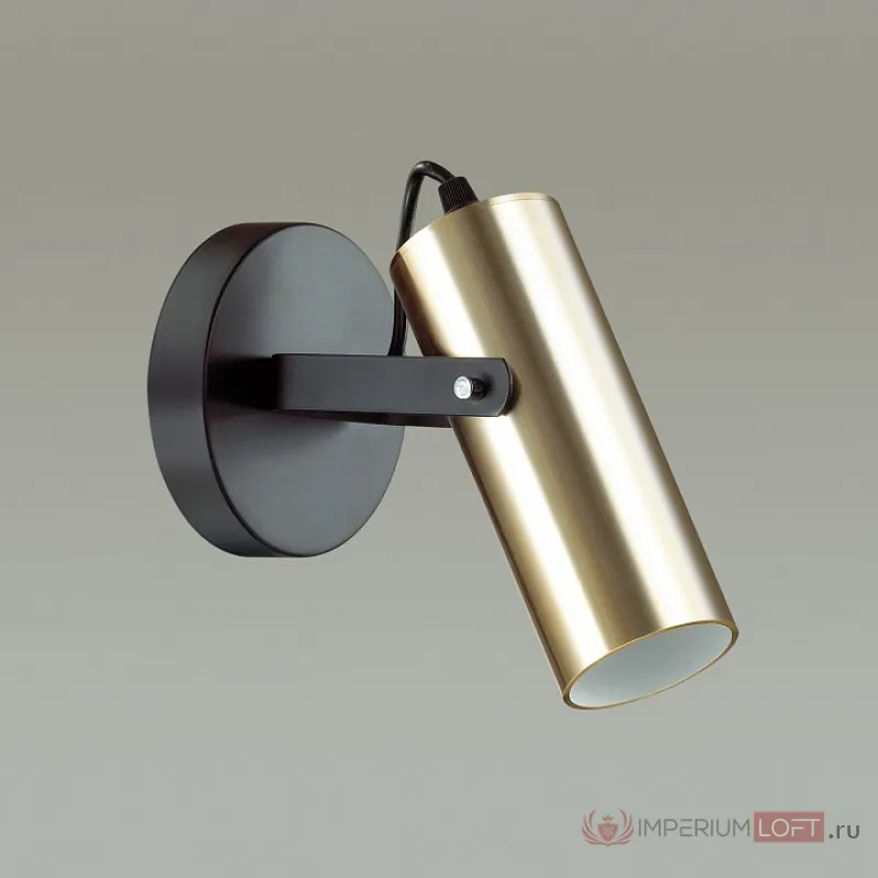 Бра Lumion Claire 3714/1W Цвет плафонов золото Цвет арматуры черный от ImperiumLoft
