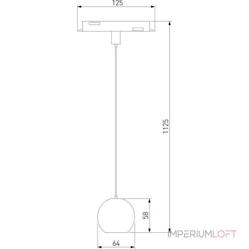 Подвесной светильник Elektrostandard Slim Magnetic 85040/01