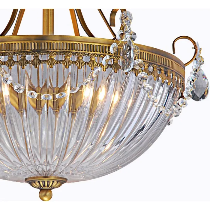 Светильник на штанге Arte Lamp Schelenberg A4410PL-3SR Цвет арматуры латунь Цвет плафонов прозрачный от ImperiumLoft
