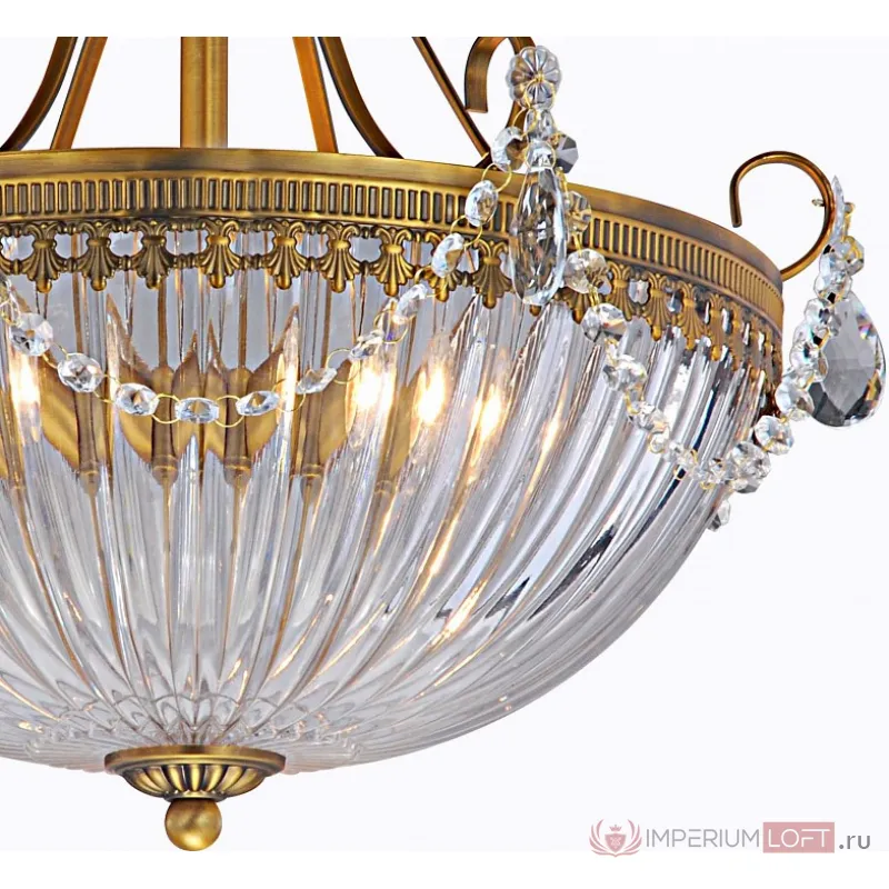 Светильник на штанге Arte Lamp Schelenberg A4410PL-3SR Цвет арматуры латунь Цвет плафонов прозрачный от ImperiumLoft