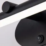 Подсветка для зеркала Arte Lamp Ronnie A8025AP-1BK Цвет арматуры Черный Цвет плафонов Черно-белый от ImperiumLoft