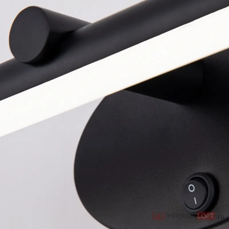 Подсветка для зеркала Arte Lamp Ronnie A8025AP-1BK Цвет арматуры Черный Цвет плафонов Черно-белый от ImperiumLoft