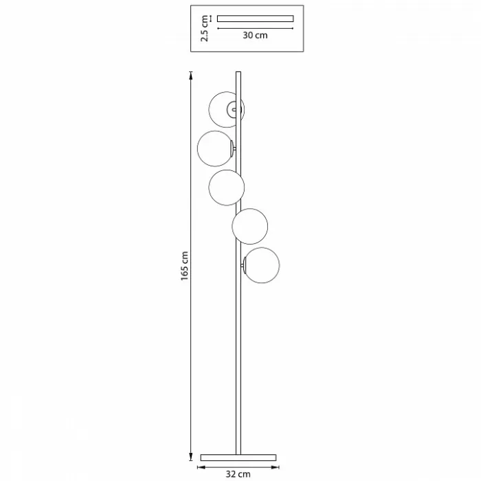 Торшер Lightstar Croco 815753 Цвет арматуры желтый Цвет плафонов белый от ImperiumLoft