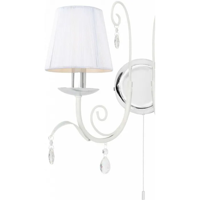 Бра Arte Lamp Romana Snow A1743AP-2WH Цвет арматуры белый Цвет плафонов белый от ImperiumLoft