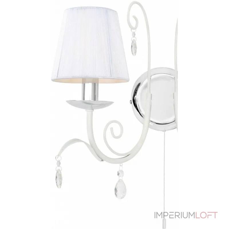 Бра Arte Lamp Romana Snow A1743AP-2WH Цвет арматуры белый Цвет плафонов белый от ImperiumLoft