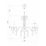 Подвесная люстра Rivoli Gala P6 CR Б0037773 