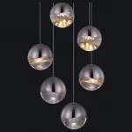 Подвесной светильник DeLight Collection Globo SD3301-6U nickel Цвет арматуры никель Цвет плафонов никель от ImperiumLoft