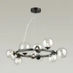 Подвесная люстра Odeon Light Tovi 4818/11 Цвет плафонов прозрачный Цвет арматуры черный от ImperiumLoft