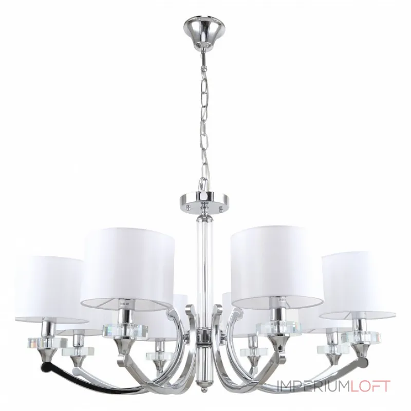 Подвесная люстра Stilfort Lordi 1040/09/08P Цвет арматуры хром Цвет плафонов белый