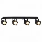 Спот Arte Lamp Lente A1314PL-4BK Цвет арматуры черный Цвет плафонов черный