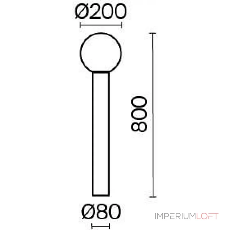 Наземный низкий светильник Maytoni Bold O598FL-01B