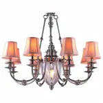 Подвесная люстра Divinare Archeo 1165/01 LM-8 Цвет арматуры никель Цвет плафонов кремовый от ImperiumLoft