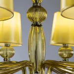Подвесная люстра Divinare Bilancia 1154/02 LM-8 Цвет арматуры Янтарный Цвет плафонов золото от ImperiumLoft