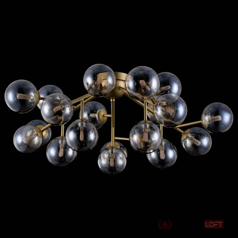 Потолочная люстра Maytoni Dallas MOD545PL-20G Цвет арматуры золото Цвет плафонов янтарный от ImperiumLoft