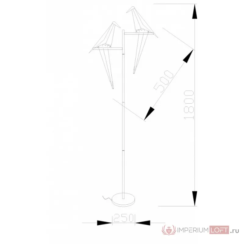 Настольная лампа декоративная Moderli Birds V3075-2TL от ImperiumLoft