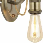 Бра Arte Lamp A2985AP-1AB Цвет арматуры бронза Цвет плафонов белый