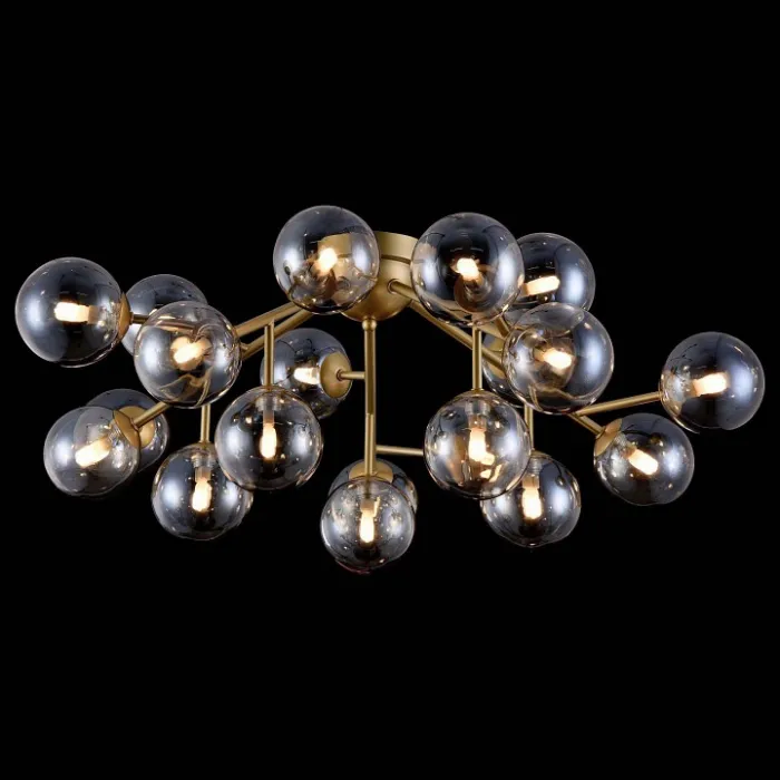 Потолочная люстра Maytoni Dallas MOD545PL-20G Цвет арматуры золото Цвет плафонов янтарный от ImperiumLoft