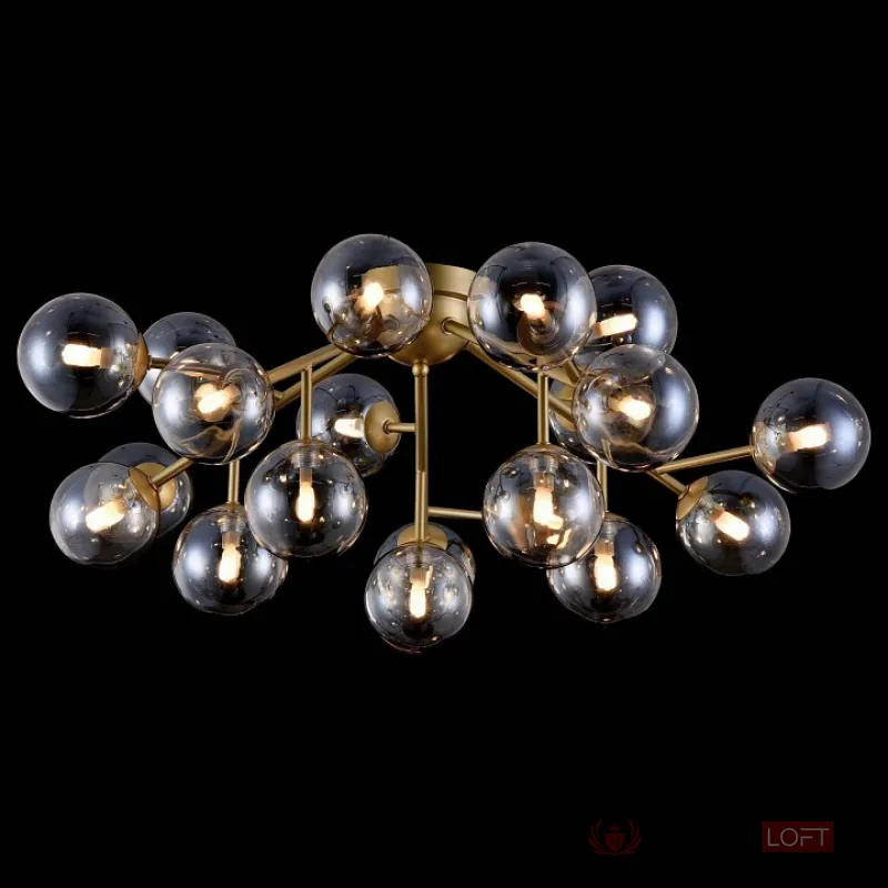 Потолочная люстра Maytoni Dallas MOD545PL-20G Цвет арматуры золото Цвет плафонов янтарный от ImperiumLoft