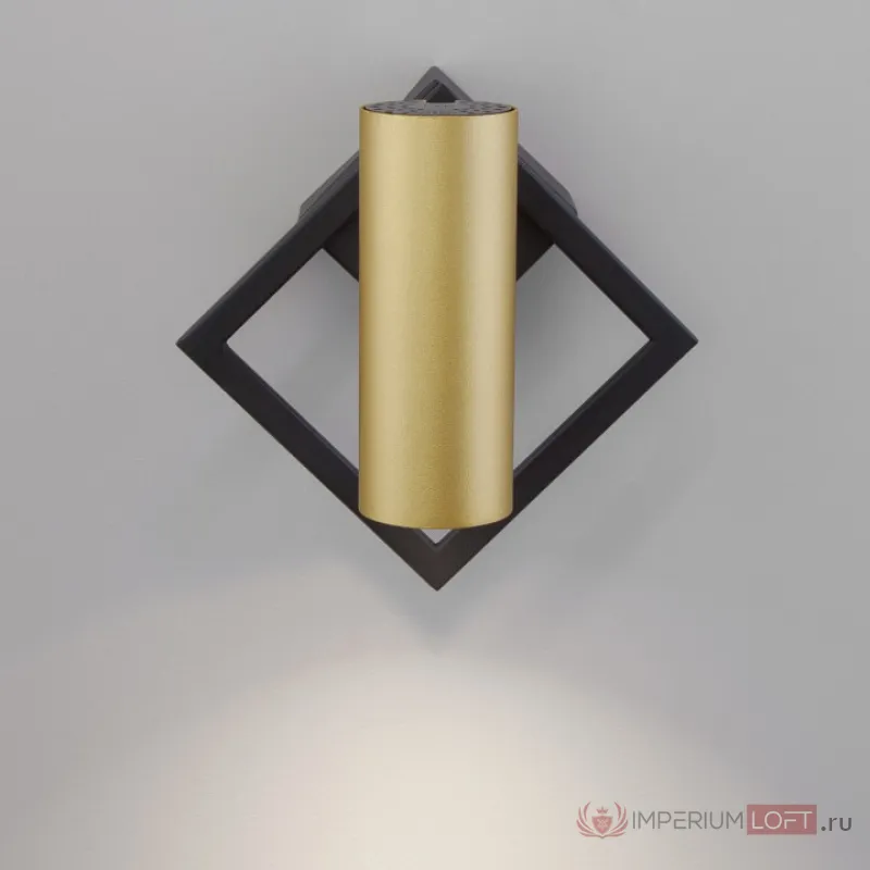 Бра Eurosvet Turro 20091/1 LED черный/ золото Цвет плафонов золото Цвет арматуры черный от ImperiumLoft